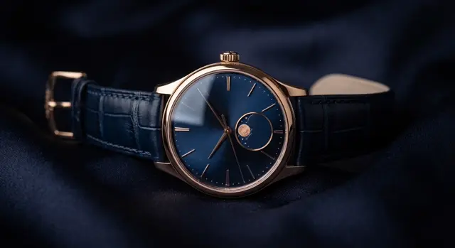 The Calanque — midnight-blue moonphase watch