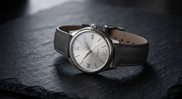 The Méridienne — silver-dial automatic watch
